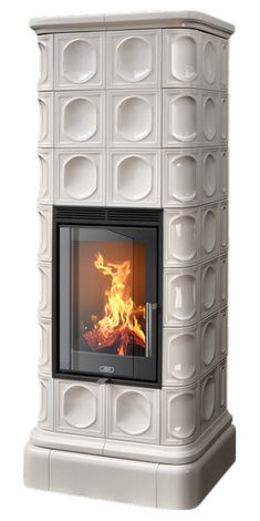 Печь-камин ABX Kaledonie Exclusive XL, высокая, перламутр в Чайковском